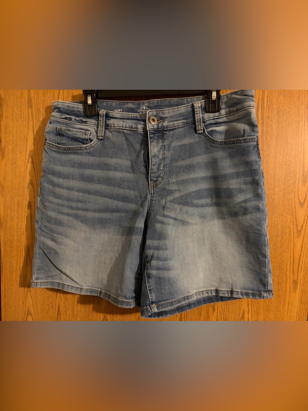 St. John's Bay Light Blue Denim Jean Shorts